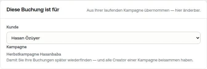 Checkout names the client