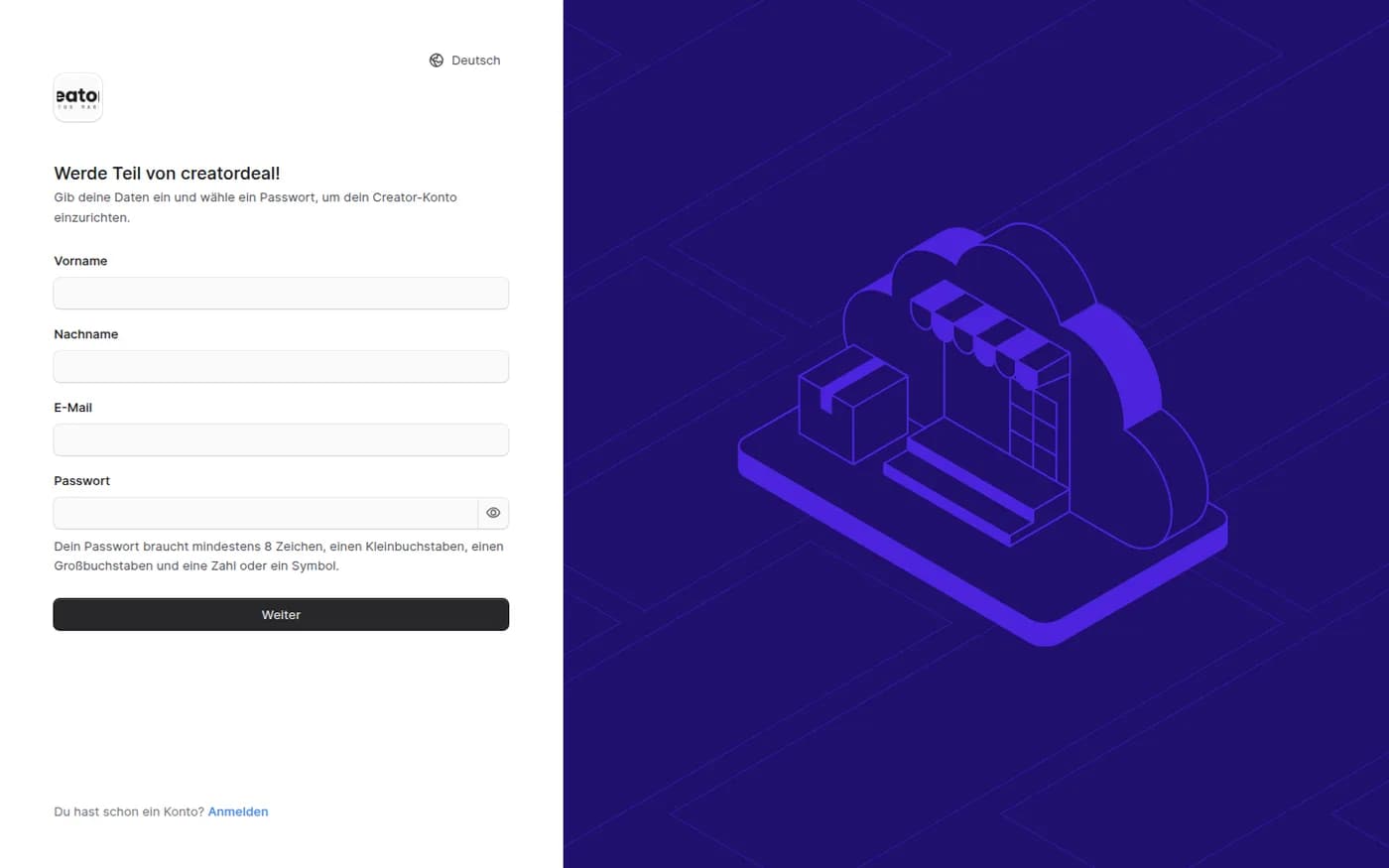 Create an account