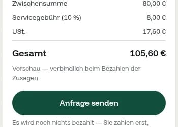 Anfrage senden