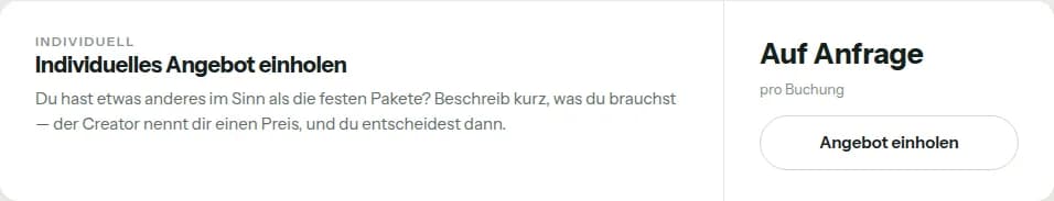 Angebot anfragen