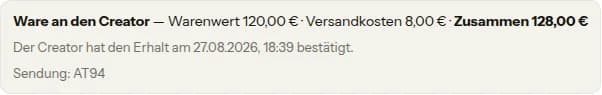 Erhalt und Rückgabe
