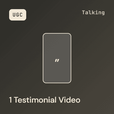 1 UGC Testimonial-Video image