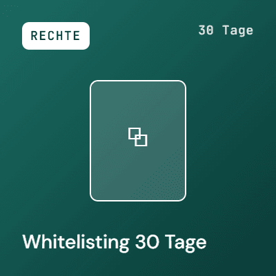 Whitelisting (30 Tage) image
